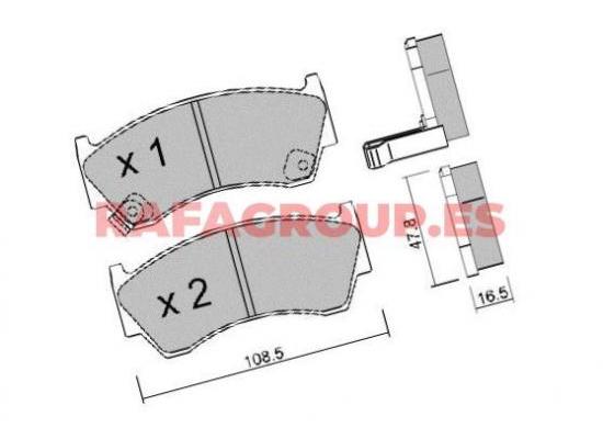 RG6507 - Pastillas de freno